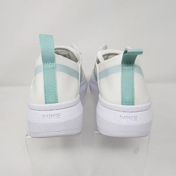 Nike Court Vision Womens 8 White Green Alta TXT Basketball Running Sneakers